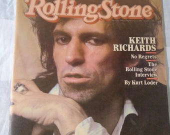 Keith Richards of The Rolling Stones Interview Issue November 12, 1981 original Owner Cover and pages complete newsprint yellowed