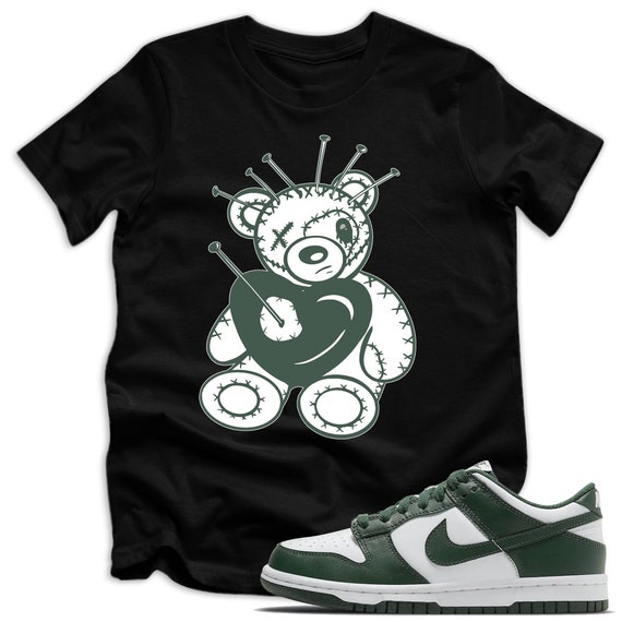 Kids, Youth Sneaker T-Shirt Made For Nike Dunk Low Michigan State (GS) - Voodoo Teddy