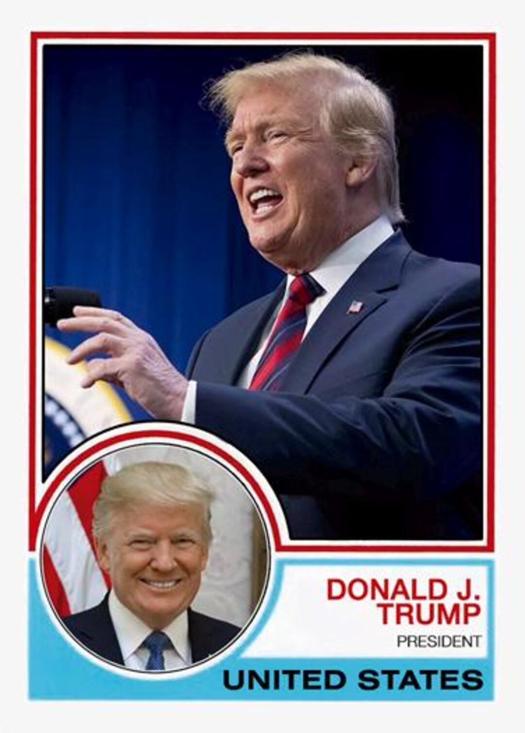 ドナルド・トランプ - 大統領トレーディングカード - カスタムコレクターアイテム - Etsy 日本