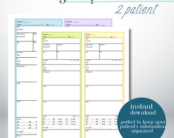 Registered Nurse 2 patient, RN Report Sheet, SBAR, Brain Sheet, Handoff Sheet