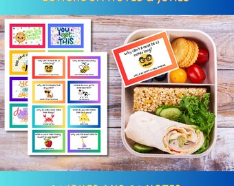 Kids Back to School Lunchbox Notes and Jokes