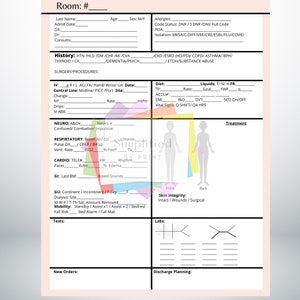 Nursing SBAR Bedside Report Sheet image 6