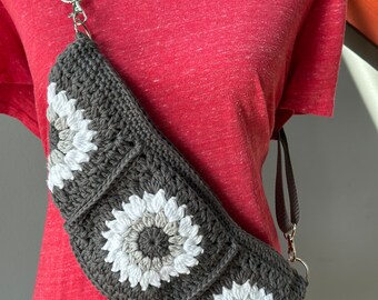 Handmade Crochet Sling Crossbody Fanny Pack