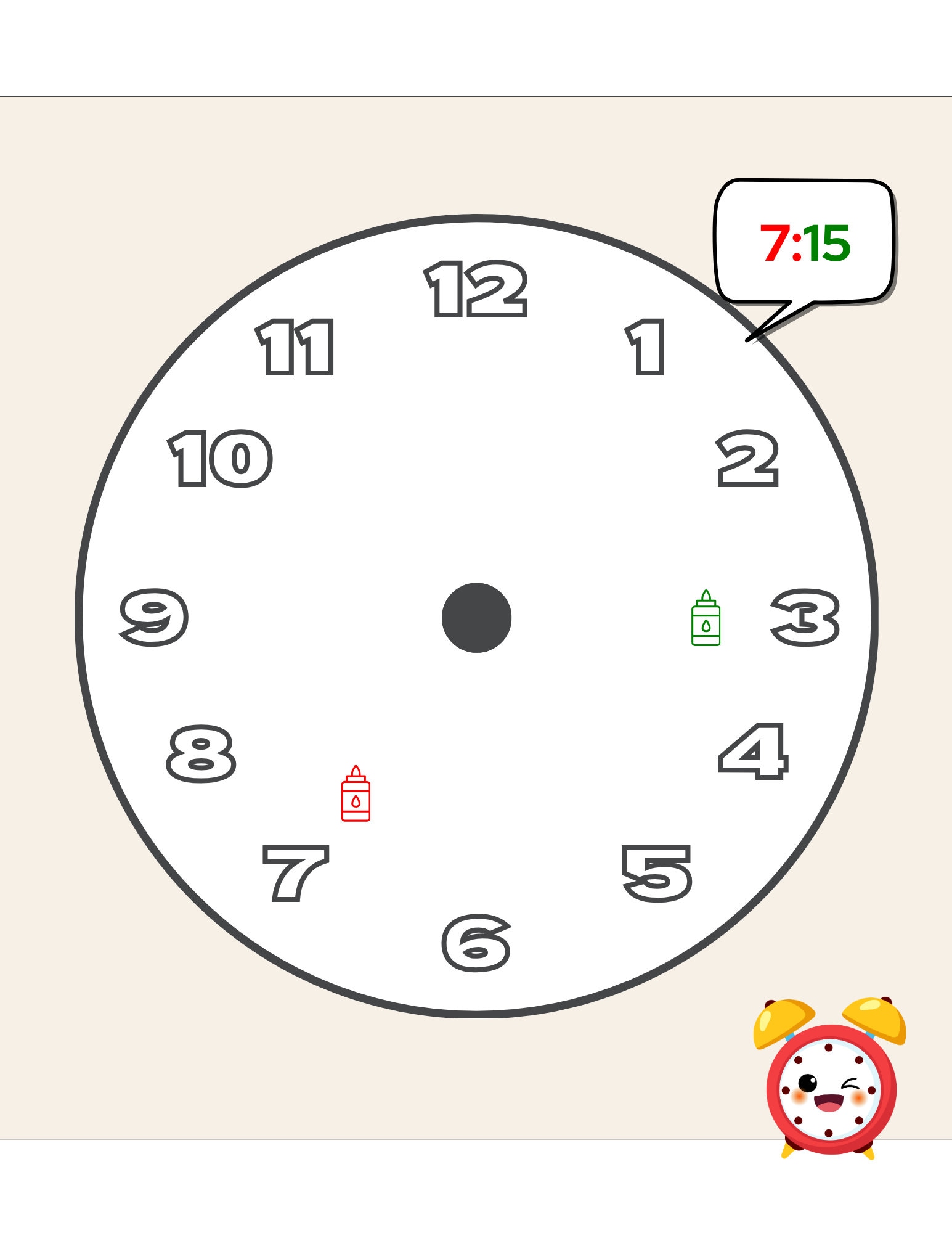 Learn the Clock | Kid's Learning Printable | Instant Download PDF ...