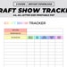 Craft Show Tracker Printable, Craft Fair Planner, Sales Profit Tracker ...