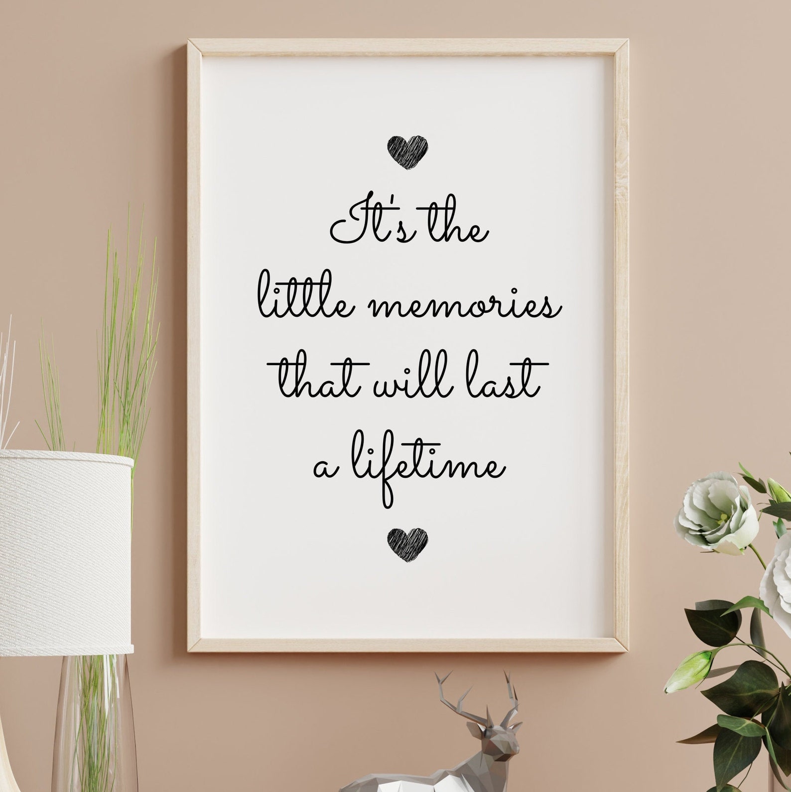 Little Memories Family Quote Wall Art New Home Wall Decor Etsy
