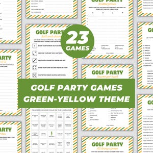 Golf Party Games Bundle Printable, Golf Watch Party, Sports Party Activity, Golf Themed Event, Golfing Icebreaker Trivia, Golf Month Quiz