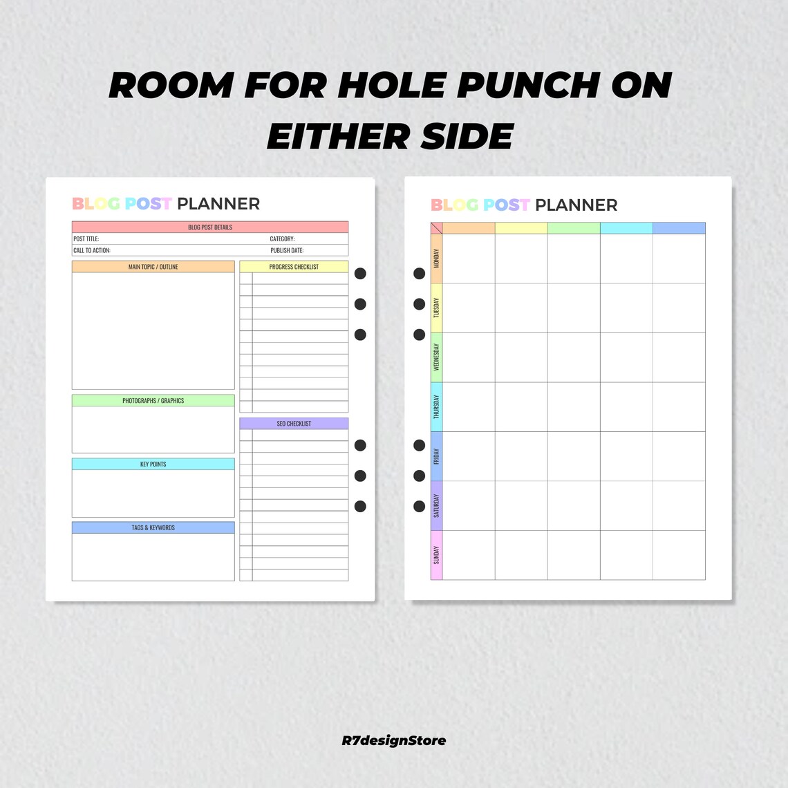 Blog Checklist Blog Post Planner Printable, Blogger Checklist Tracker, Social Media ...