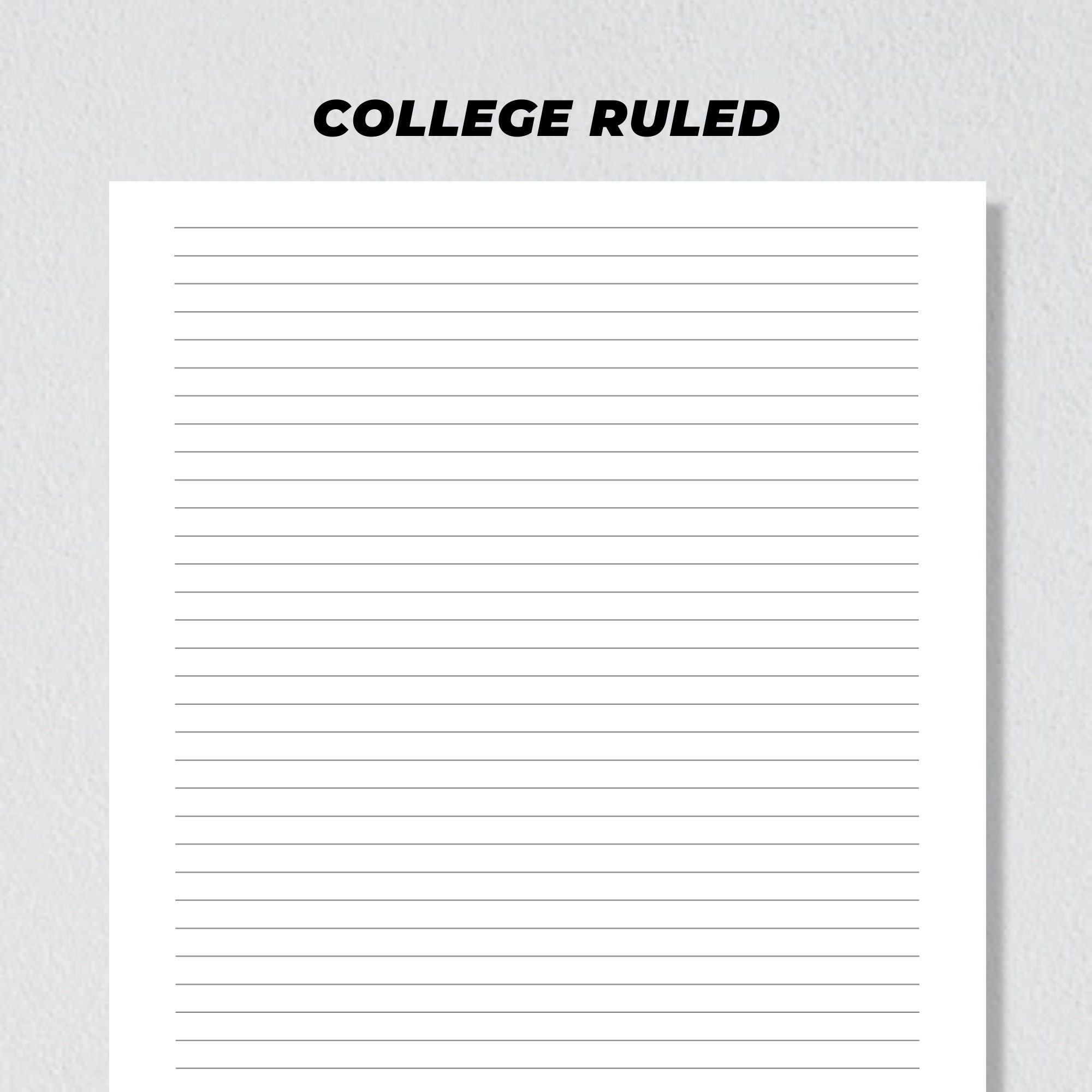 Colmus Ruled Line Paper.pdf Lined Paper Printable, Wide Ruled Paper, College Ruled Paper, Digital ...