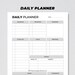Buy Daily Planner Printable, Everyday to Do List, Office Work Organizer ...