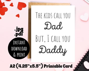 Naughty Dad Card - Etsy
