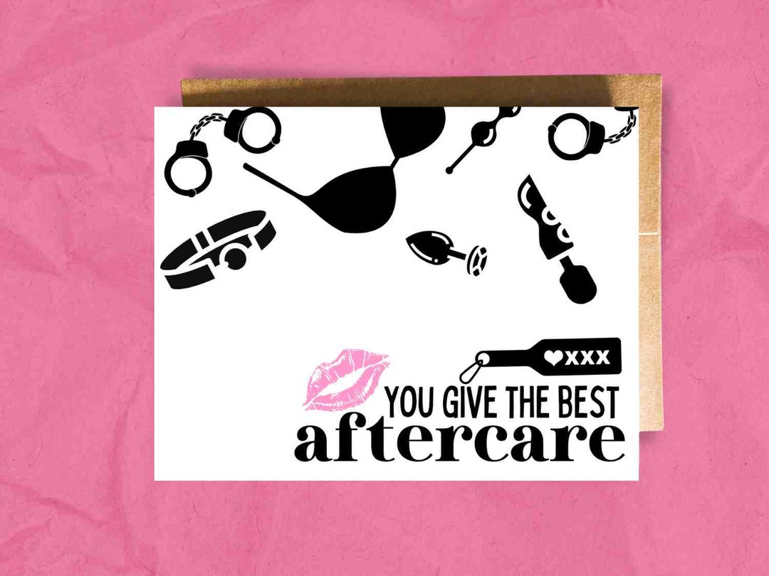 BDSM Aftercare Card for Dom | Gift From Submissive | Card for Mistress