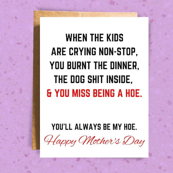Inappropriate Cards Mothers Day - Etsy