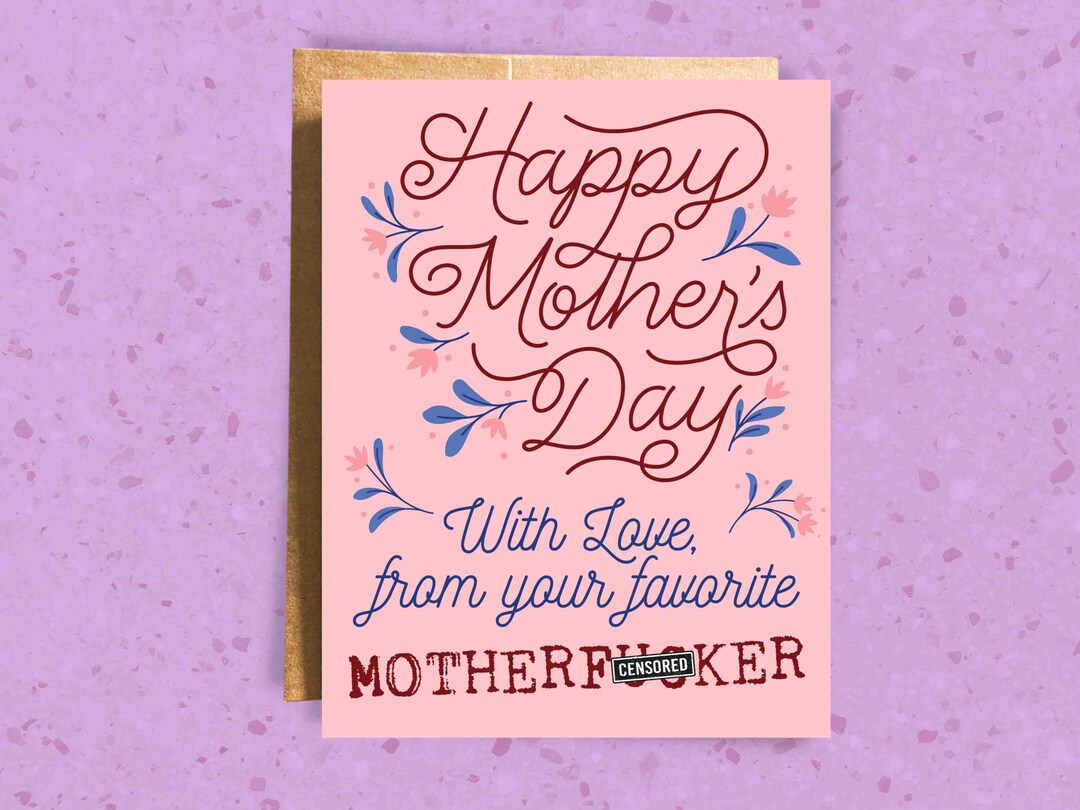 Naughty Mother's Day Card | Motherf*cker Card for Wife | Sexy Card for ...