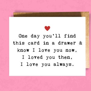 Romantic I Love You Card for Girlfriend | Sweet Card for Boyfriend | I Love You Always Gift for Him | Mother's Day Card | Anniversary