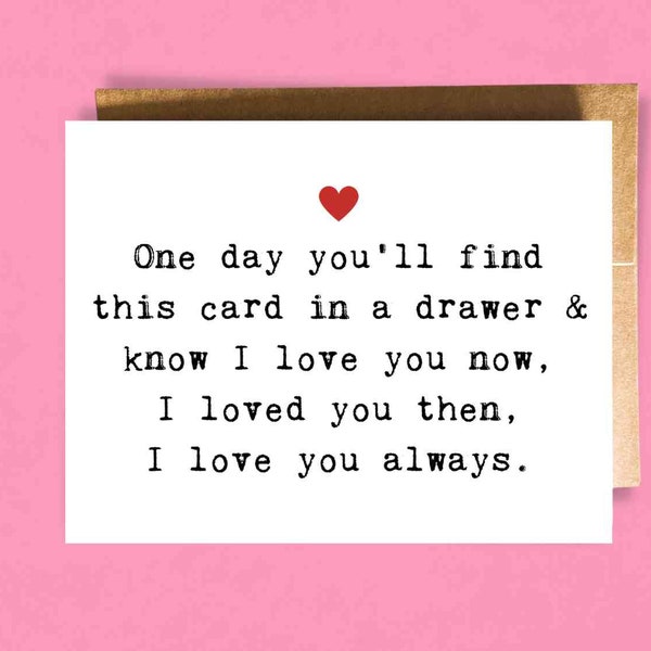 I Love You Card - Etsy