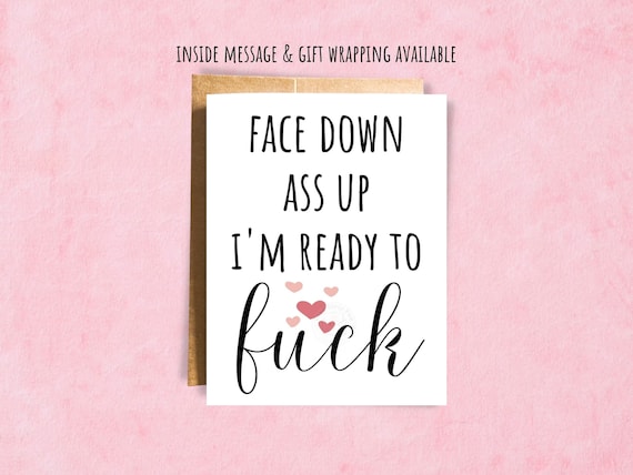 Face Down Ass up Fuck Sexy Adult Mature Card for Boyfriend - Etsy Canada