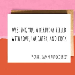 Funny Happy Birthday Card for Him - Dirty Bday Card for Boyfriend - Gay Birthday Card | Birthday Card for Friend Inappropriate Birthday Card