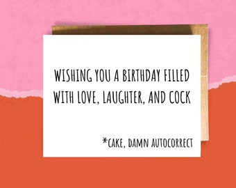 Funny Happy Birthday Card for Him - Dirty Bday Card for Boyfriend - Gay Birthday Card | Birthday Card for Friend Inappropriate Birthday Card