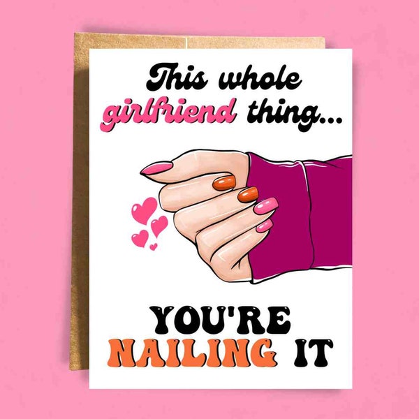 Romantic Lesbian Card for her - Lesbian Anniversary Card for Girlfriend - for Lesbian Couple - Lesbian Pride - Birthday Card for Girlfriend