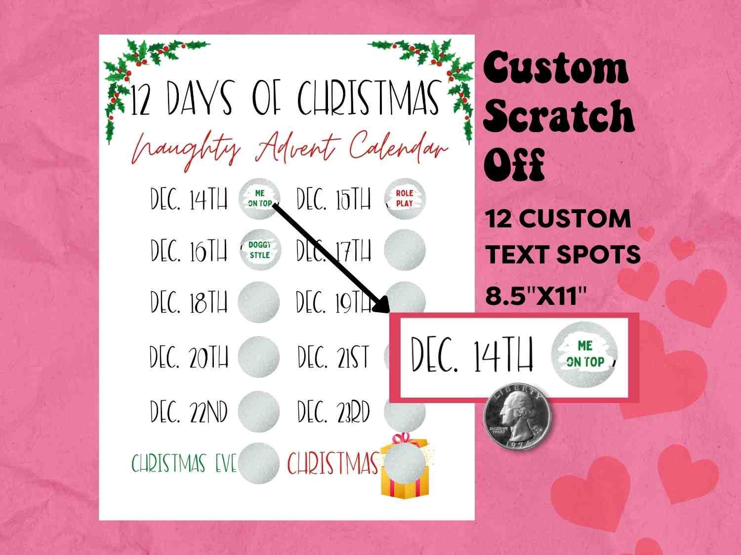 Sexy Advent Calendar - Etsy