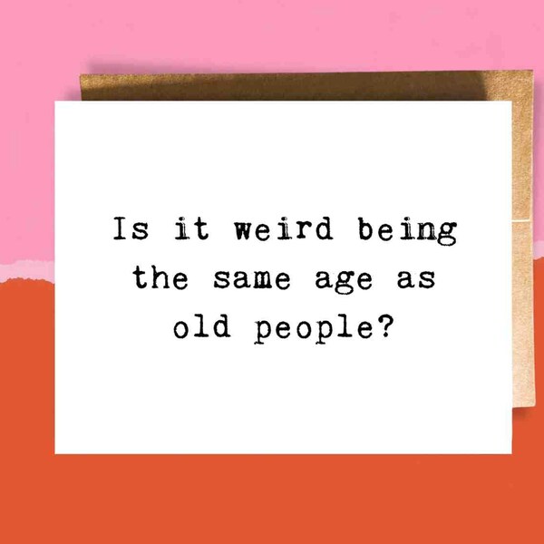 Funny Old People Birthday Cards - Etsy