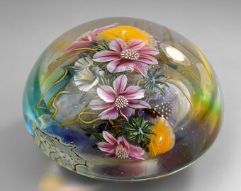 Glass paper weight. 2.09 inch