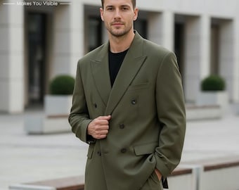 Vintage 80s PIERRE CARDIN Tan & Charcoal Wide Pinstripe Double Breasted  Wool Gabardine Suit | Made in USA | 1980s Designer Tailored Suit - Etsy