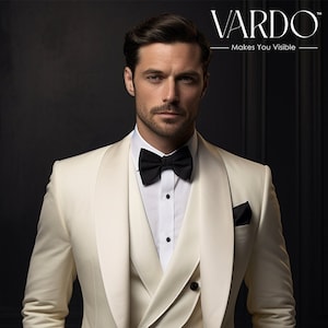 Elegant Ivory Tuxedo Suit for Men Classic Wedding Suit-tailored Suit ...