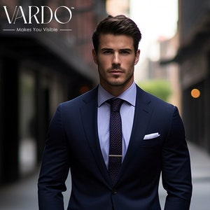 Navy Blue Two Piece Suit for Men for Men-  Formal Event Attire  for Every Occasion- Tailored Fit, The Rising Sun store, Vardo