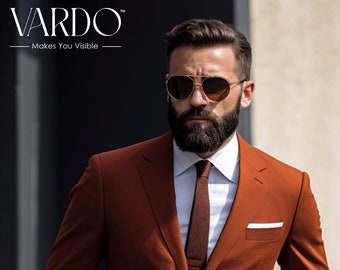 Rostfarbener Herren-Zweiteiler - Zeitlose Eleganz und moderner Stil - Tailored Fit, The Rising Sun Store, Vardo