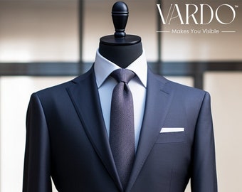 Men’s Navy Blue Two-Piece Suit – Classic Tailored Fit