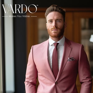 Men Suits, Suits For Dusty Rose two piece Wedding Suit, Formal Fashion Slim Fit Suit, Beach Wedding Suit