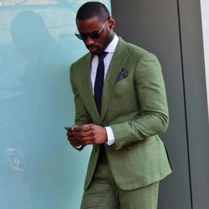 Men Suits 2 piece, Green Suits For men, Slim fit Suits, One Button Suits, Tuxedo Suits, Dinner Suits, Wedding Groom suits, Bespoke For Men