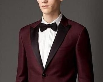 Men Suits, Suits For Men , Burgundy Tuxedo Suit , Formal Fashion Slim Fit Suit, wedding suit