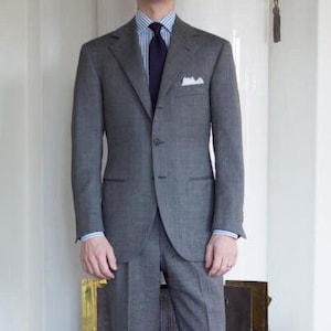 Suits for Men Charcoal Grey Men Suit 2 Piece Slim Fit Suits - Etsy