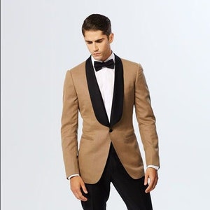 Suits for men / Beige tuxedo dinner Blazer/Jacket/Coat for Men