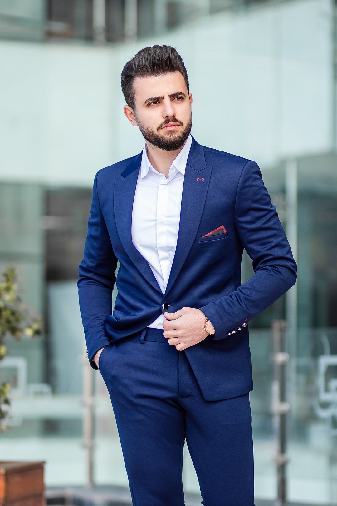 SUITS FOR MEN Men Wedding suits Blue Wedding Suits - Etsy 日本