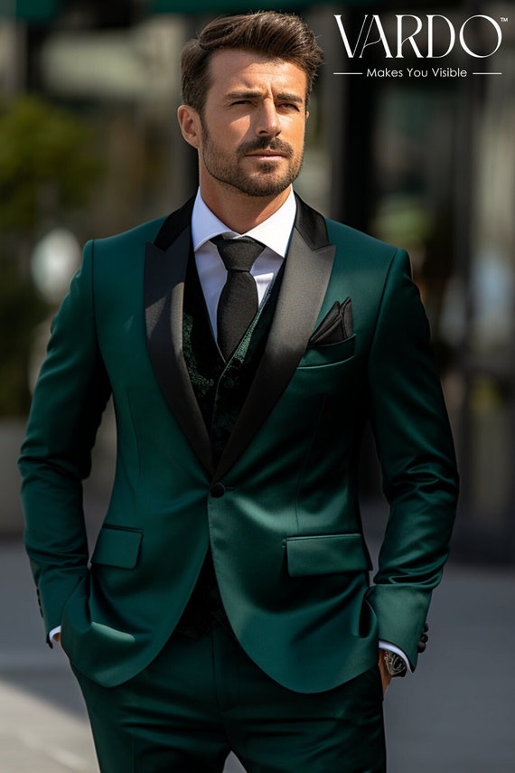 Green hotsell tuxedo suit