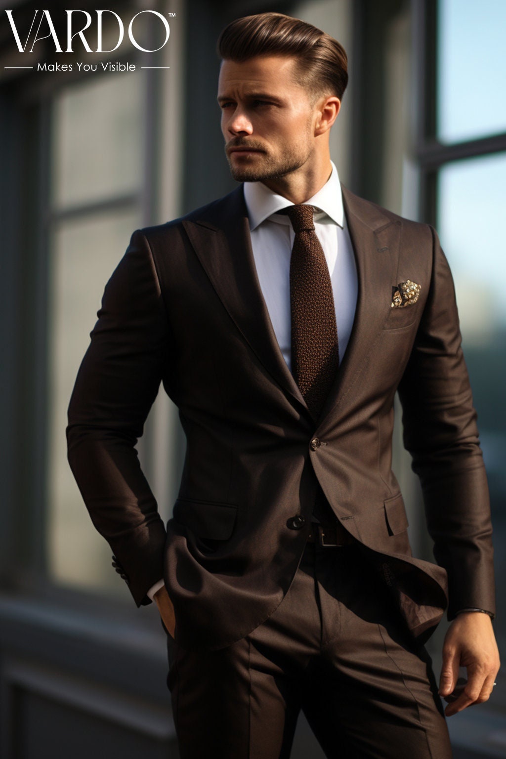 Buy Brown Suit Sets for Men by VAN HEUSEN Online | Ajio.com