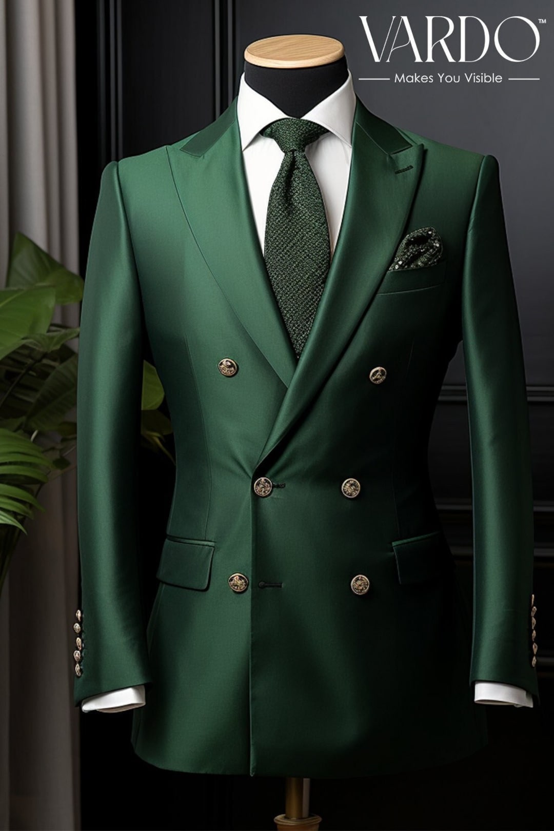 Classic Elegance Men s Emerald Green Double Breasted Suit For Timeless shoes-that-go-with-a-green-dress-online-bellvalefarms