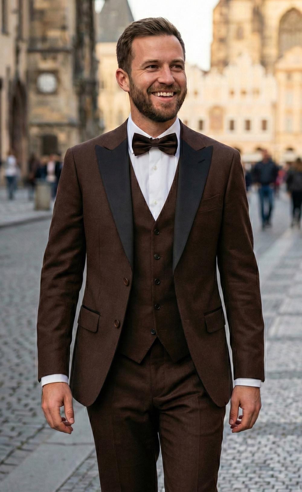 brown tuxedo dress Brown Suit – HolloMen