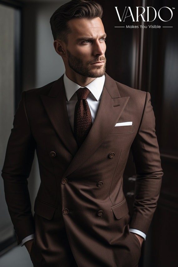 Cheap mens double shop breasted suits