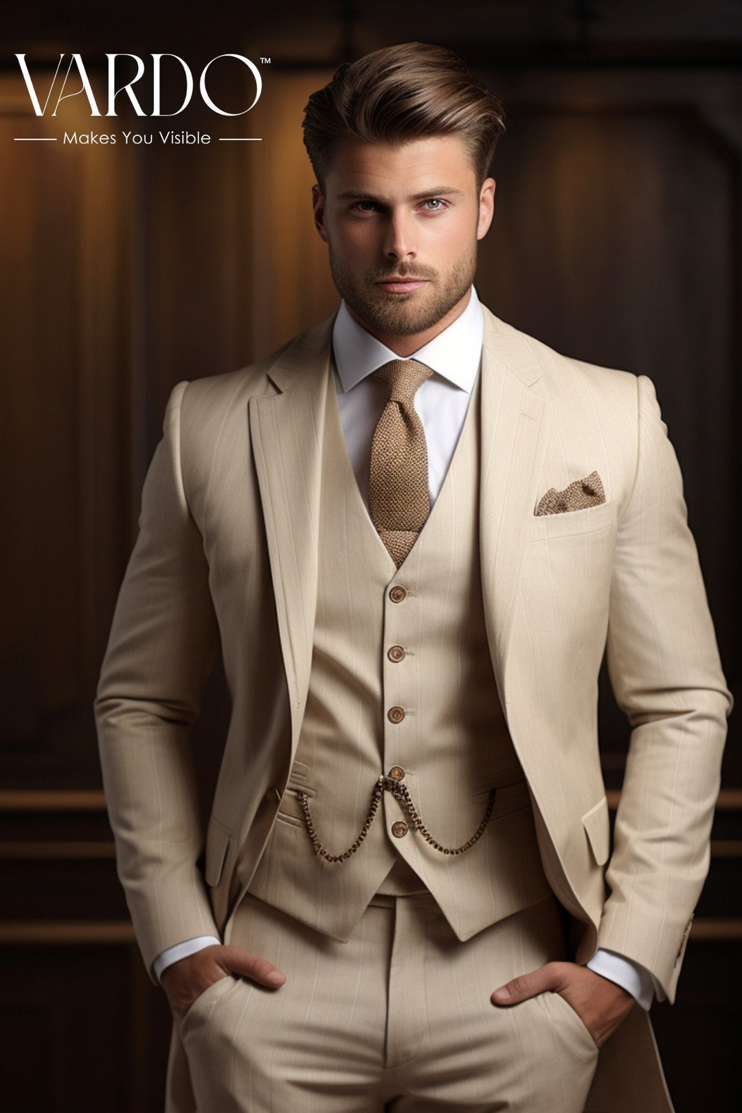 Beige Wedding Suits For Men The Timeless Choice For Modern Elegance