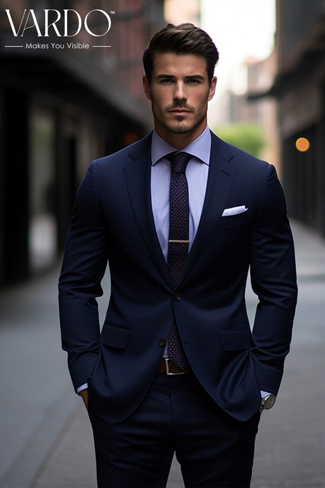 Tailor's Stretch Blend Suit | French Blue | Shop Suits Online – Tomasso  Black