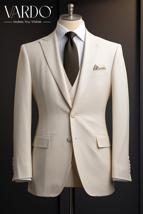 Ivory two-piece suit