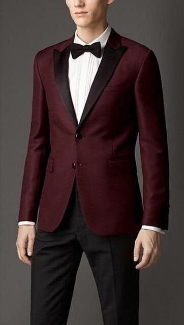 Burgundy Slim Fit Tuxedo Fully Satin Four Piece Set - Wedding - Prom |  Perfect Tux