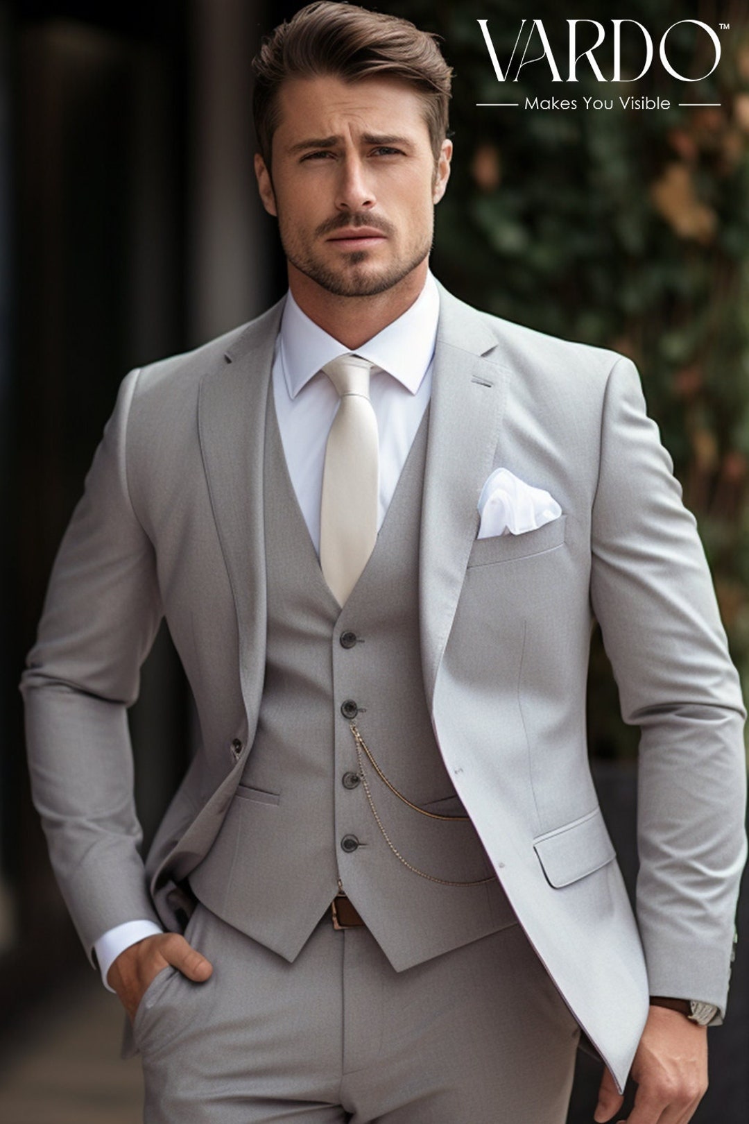 Discover 232+ grey three piece suit