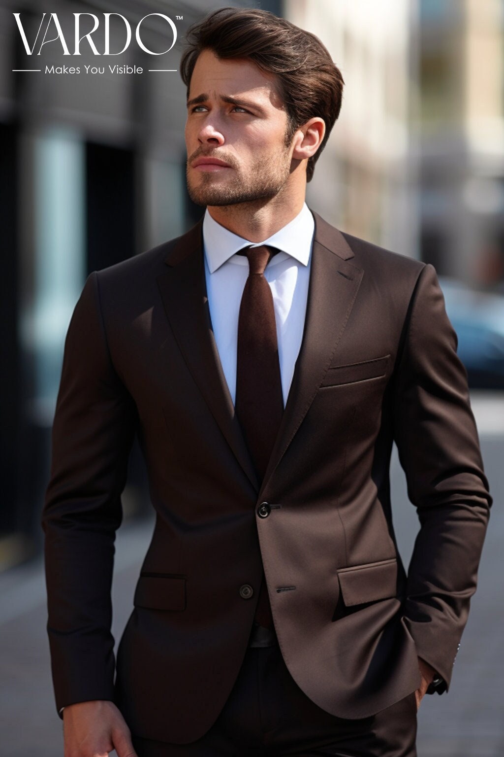Elegant Brown Mix & Match Suits for Men by HUGO BOSS | Designer Menswear