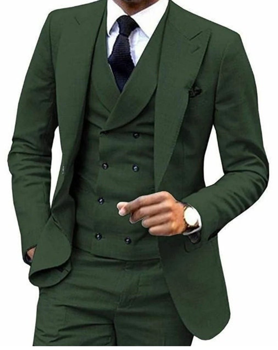 Men Suits Suits for Men Green 3 Piece Tuxedo Wedding Suit/ - Etsy